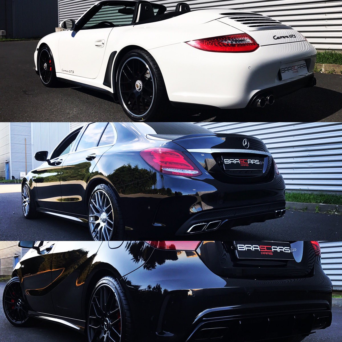 brascars's tweet photo. #brascars #brascarsparis #porsche #mercedes #63amg #a45amg #911 #gts #cabriolet #bigass #power #fullset #fullblack #fullwithe https://t.co/ZJfpslpxgW