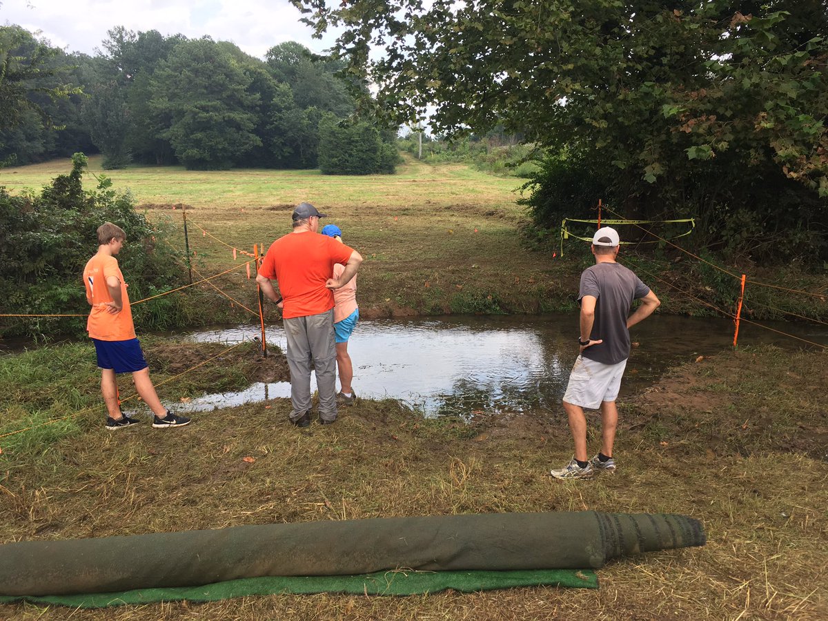 RRaidersCC's tweet photo. The creek is almost ready! Are you? Thank you to all who helped prep! We are a full day ahead of schedule! #Ryoureadytogetmuddy #Runinthemud https://t.co/xDqaXhGIN5