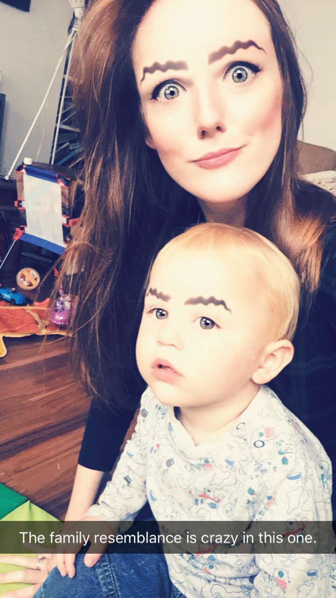 kiwisvb's tweet photo. So... Yeah, Me and Tedds are not down with this trend. #wavybrows #snapchat #saturdaymorning #lovemyboy https://t.co/j7DPYkfpnK