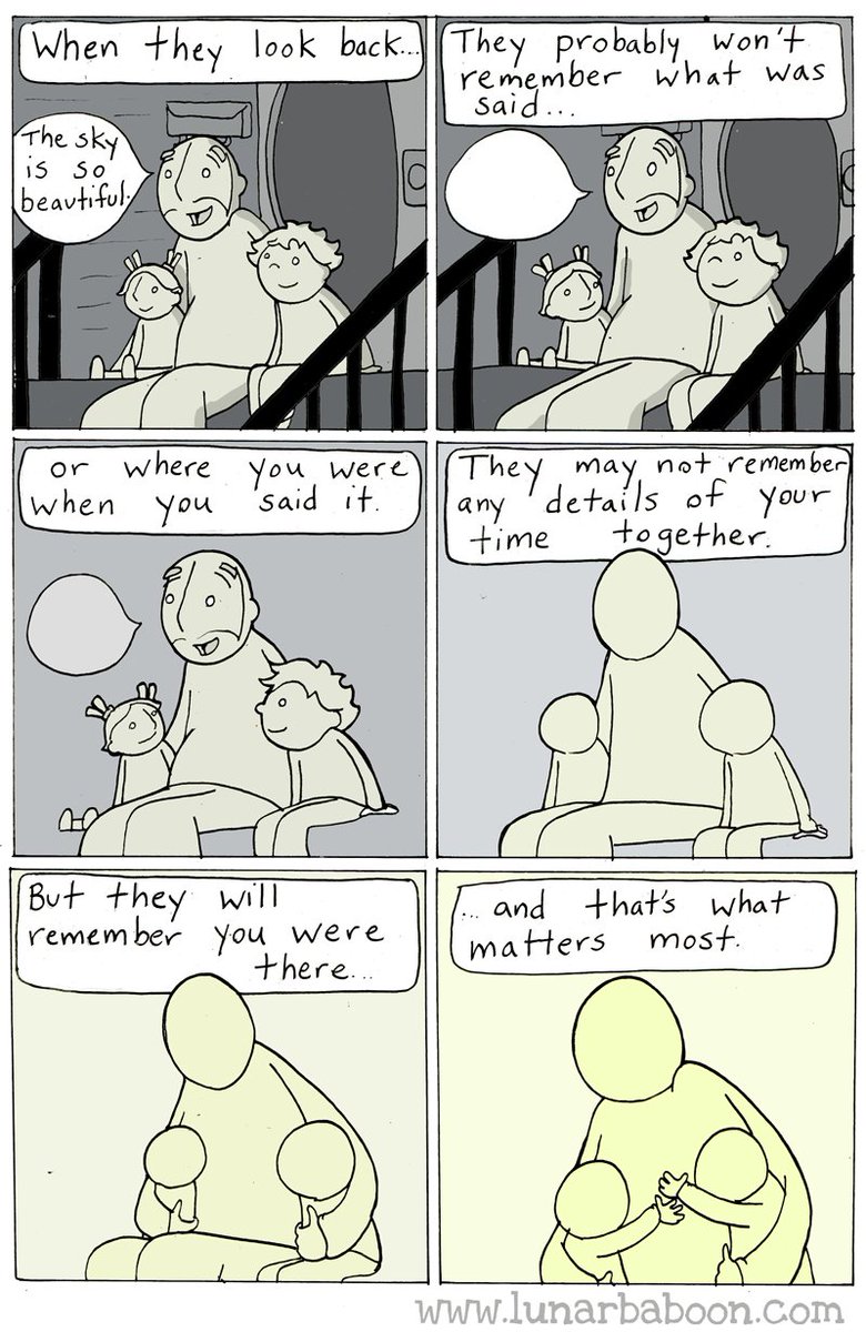 Lunarbaboon's tweet photo. New comic about being there... https://t.co/dHCaepJEW6 https://t.co/93y1BdxcxZ