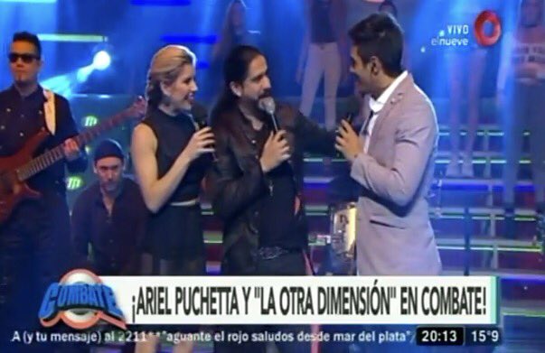 belleelaurita's tweet image. Ariel Puchetta y &quot;La otra dimensión&quot; llevaron la música a este sábado de #CombatePregunta 🎶🎉😜 @laufer4 @juani_martinez
