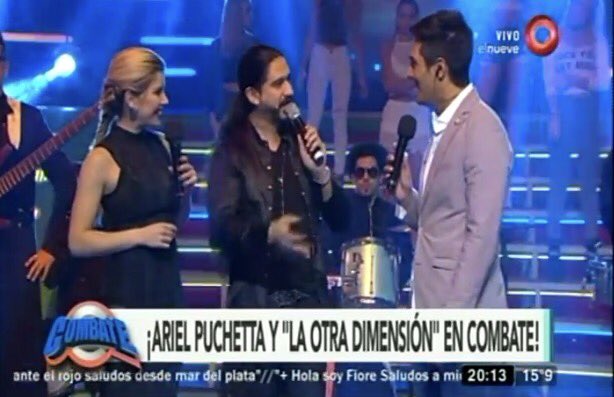 belleelaurita's tweet image. Ariel Puchetta y &quot;La otra dimensión&quot; llevaron la música a este sábado de #CombatePregunta 🎶🎉😜 @laufer4 @juani_martinez