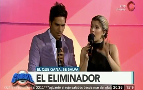 belleelaurita's tweet image. &quot;El eliminador&quot;💥😎 en #CombatePregunta con preguntas súper difíciles😬 @laufer4 @juani_martinez 🎤💚❤️
