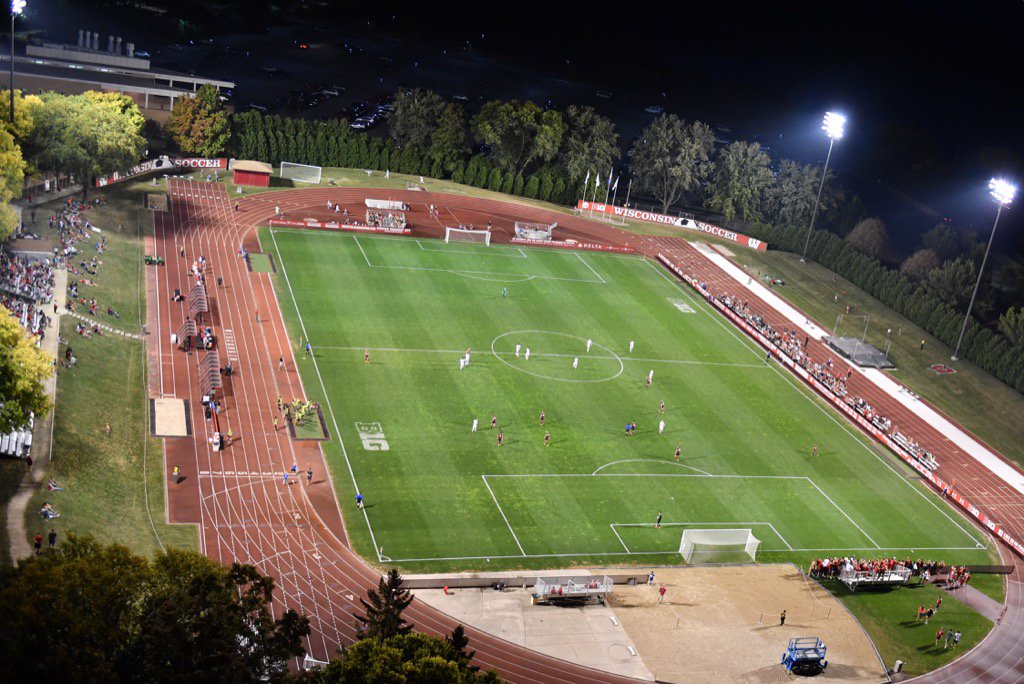 The nighttime is the right time ... up again for the <a href="/BadgerMSoccer/">Wisconsin Men’s Soccer</a> game.