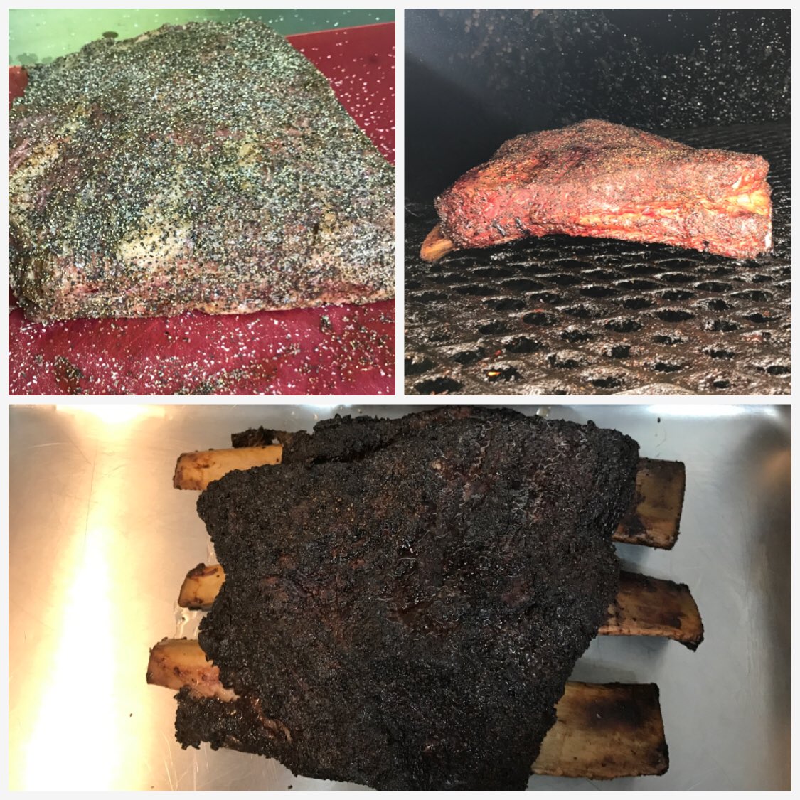 HolySmokinButts's tweet photo. From start to finish. Mammoth Beef Ribs are in!!! #beefribs #BBQ #Tucson #foodie https://t.co/7VnNvpOmr0