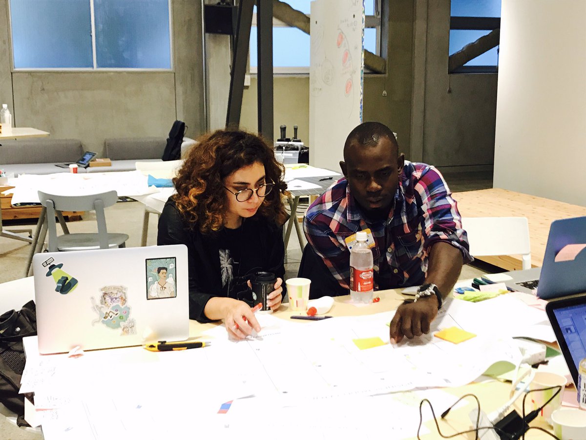 GgjTokyo's tweet photo. Getting ready for the final presentation! #undpjapan #globalgoalsjam17 #globalgoalsjam #SDGs #100BANCH #Design2030 https://t.co/i70W9JIBQB