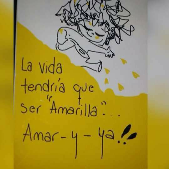 libegodu's tweet photo. La vida tendría que ser "Amarilla"... Amar - y- ya ❤️❤️ https://t.co/HOfd6KqaIe
