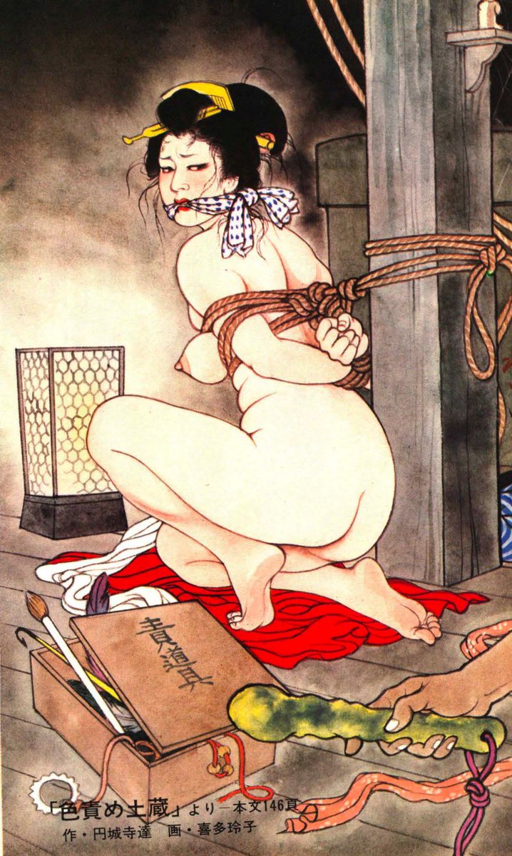 緊縛画像 日本画  / X
