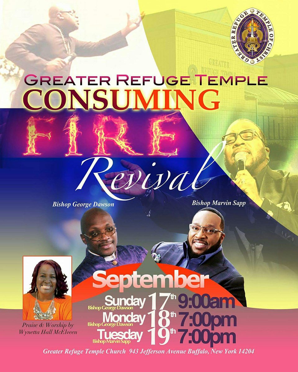 emanrook's tweet photo. get ready u are invited to a consuming fire with  bishop george dawson and bishop marvin sapp https://t.co/qyOJgAXLma