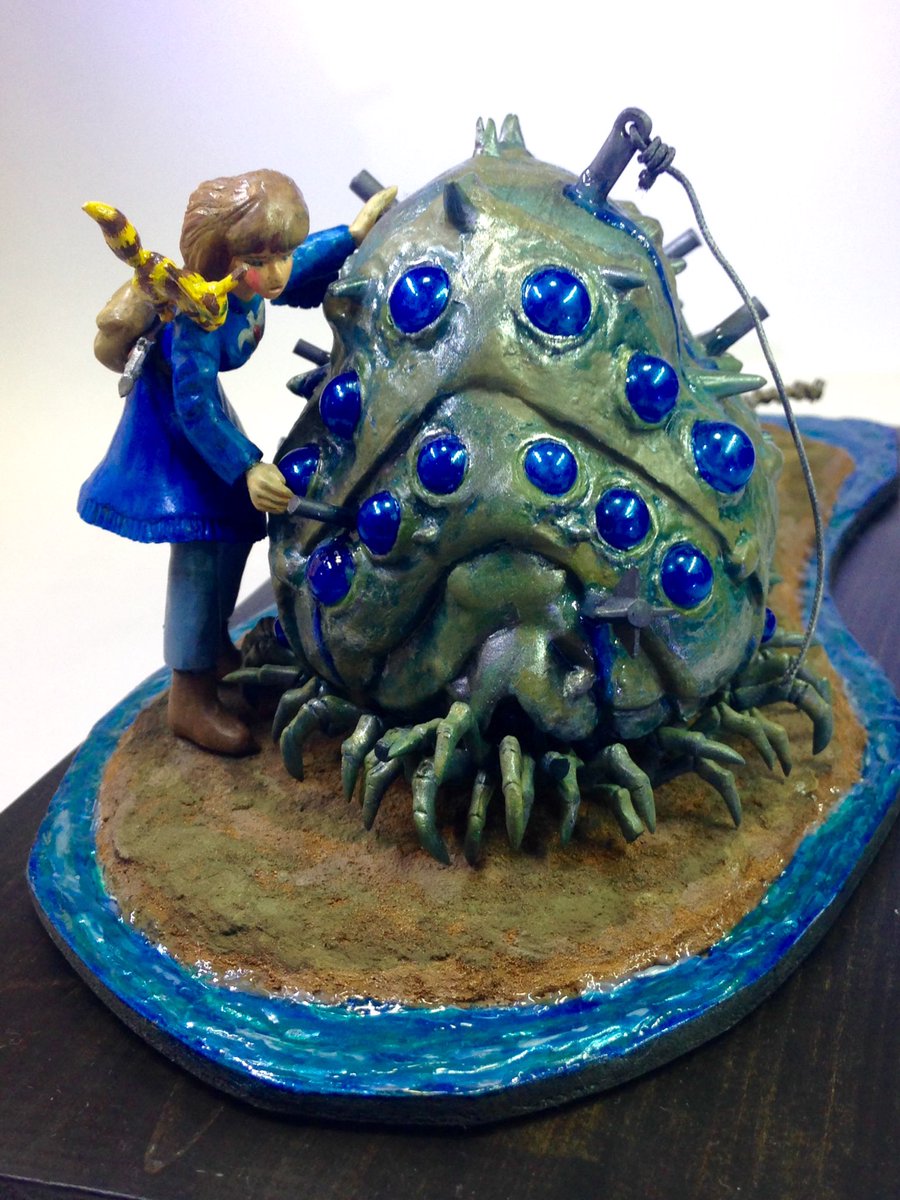 Masaoon ひまわり会 1 ツクダホビー 王蟲とナウシカ 完成できました