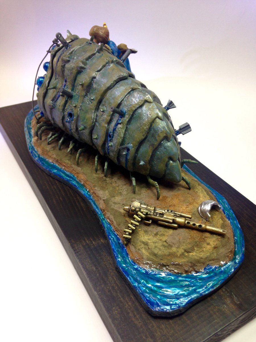 Masaoon ひまわり会 1 ツクダホビー 王蟲とナウシカ 完成できました