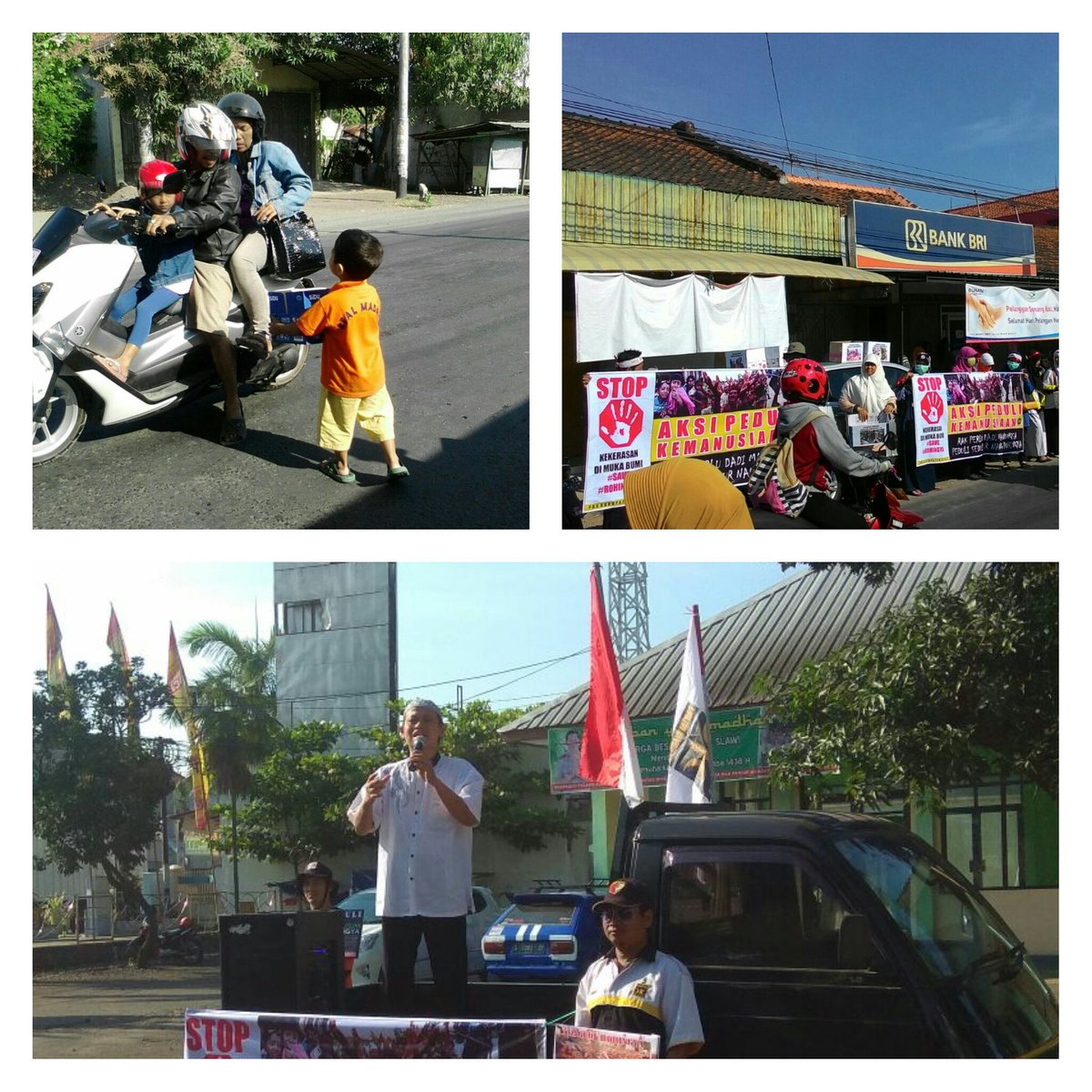 Aksi serentak <a href="/PKSkabTegal/">#Khidmat4Tegal</a>  #peduli #Rohingya di 6 kecamatan hari ini. <a href="/PKSjateng/">Mas Blangkon</a>