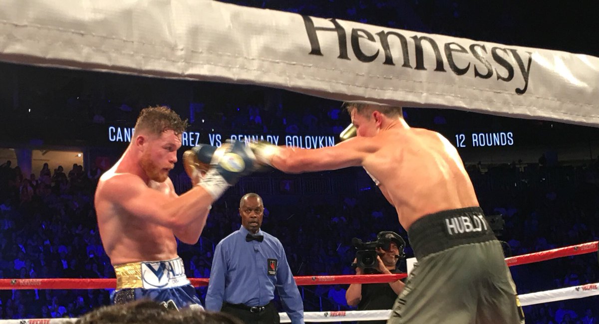 It's a DRAW! One of the best boxing fights in the history of #boxing #CaneloGGG finishes as a draw 🥊
