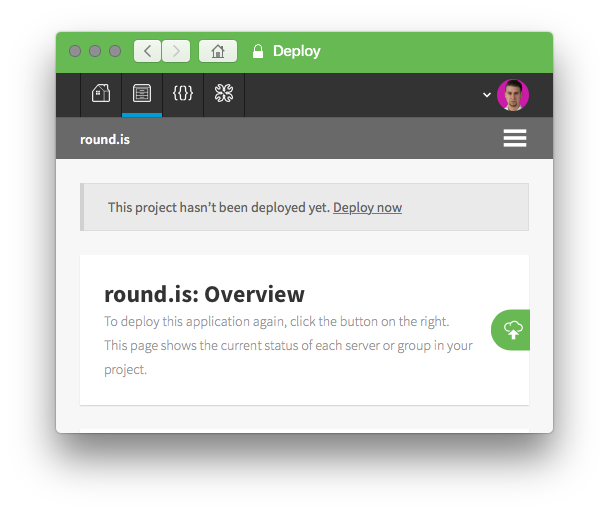 Putting @DeployHQ into a BullDock Browser instance – can't wait to update it when the new design rolls out at the end of the month!