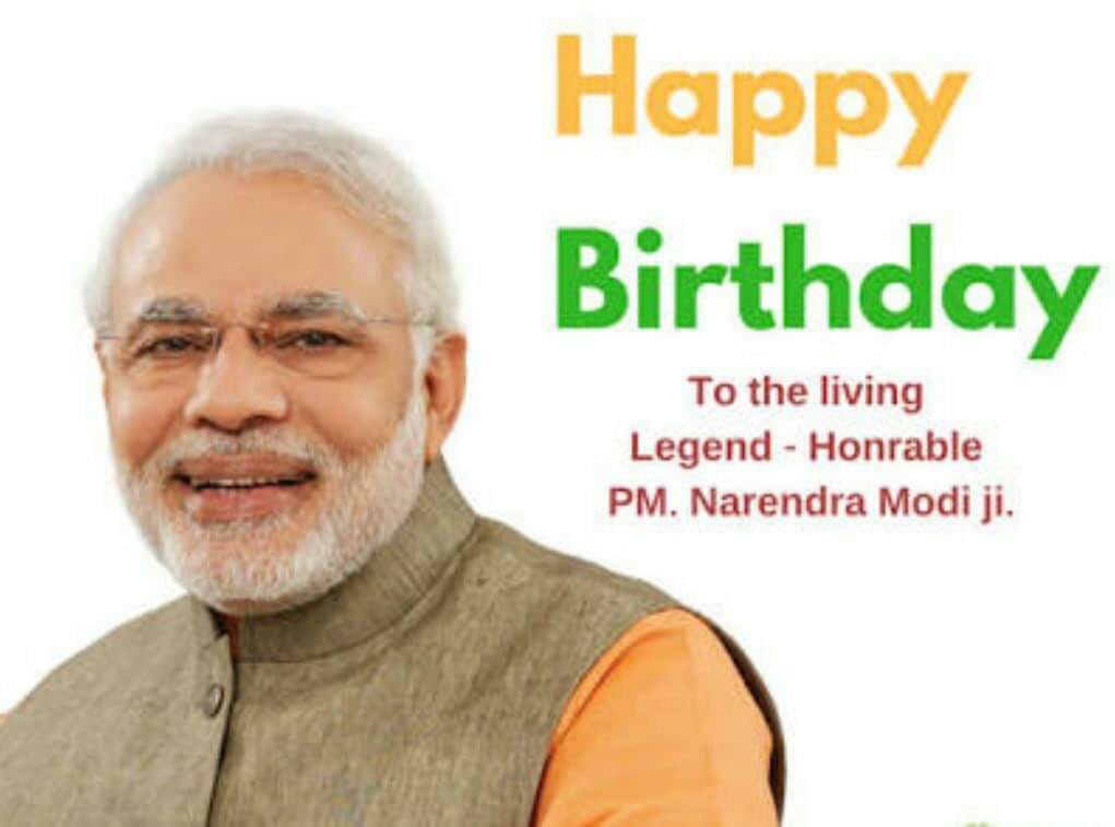 Wish you many many return of the day Happy Birthday pm. Sri. Narendra. Modi ji. 