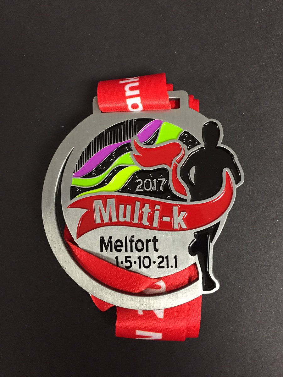 ineedpins's tweet photo. Congrats to all runners/ walkers & organizers @MelfortMultiK #multik2017. Enjoy your medals produced by @ineedpins https://t.co/HAm9j0e1Ji