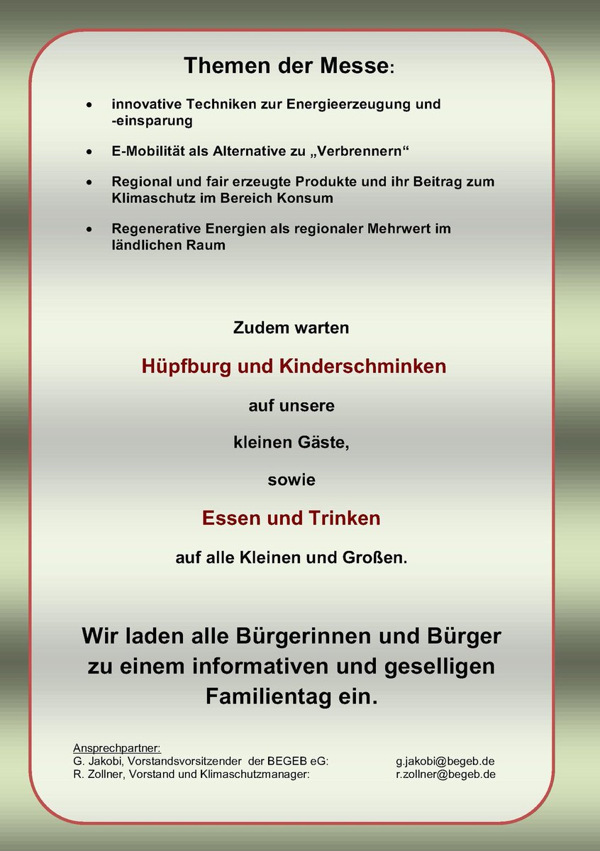 Hatzfeld_Eder's tweet photo. Heute ist es endlich soweit! Die 1. #Energiemesse #Ederbergland ab 11:00 Uhr im Bürgerhaus #Hatzfeld. https://t.co/oSQc3kWz80