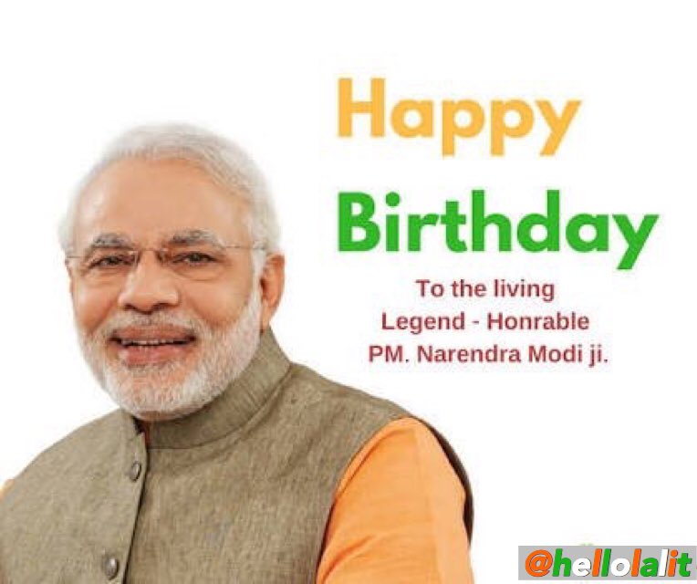 Wishing our beloved Prime Minister, Mr. Narendra Modi ji  a very Happy Birthday. 