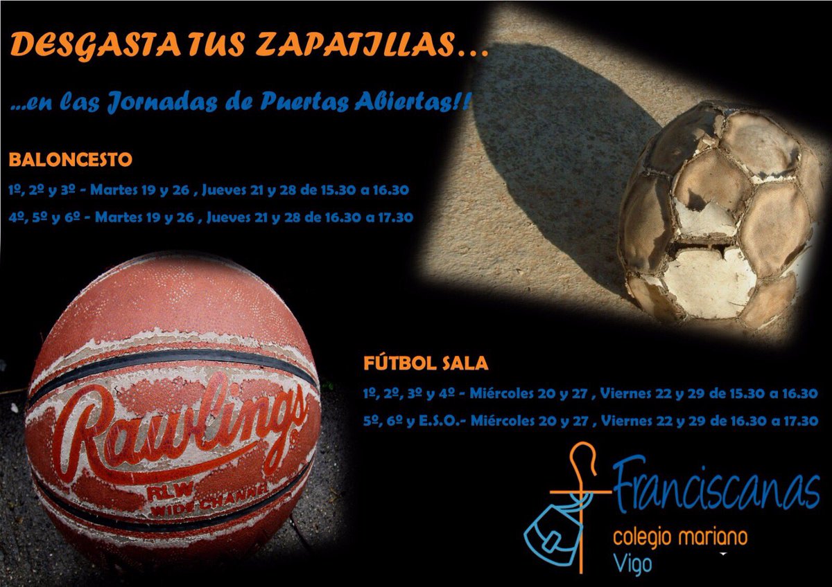 Para aquellos más dudosos, el equipo de entrenadores del Cole organiza las Jornadas de puertas abiertas!! 💪🏼⚽️🏀👟