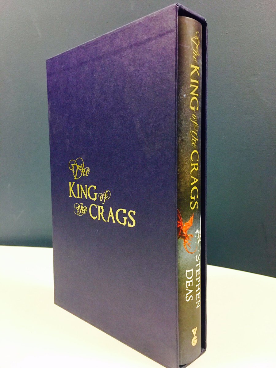 Giveaway time! RT and follow to win this stunning signed &amp; slipcased edition of The King of The Crags by Stephen Deas #GB18