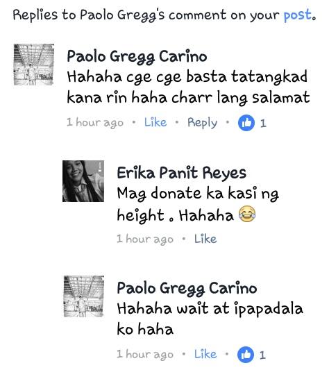MsErikaReyes's tweet photo. Sana lang nadodonate eh.. hahaha

#heightproblem https://t.co/l9apqKRWZI