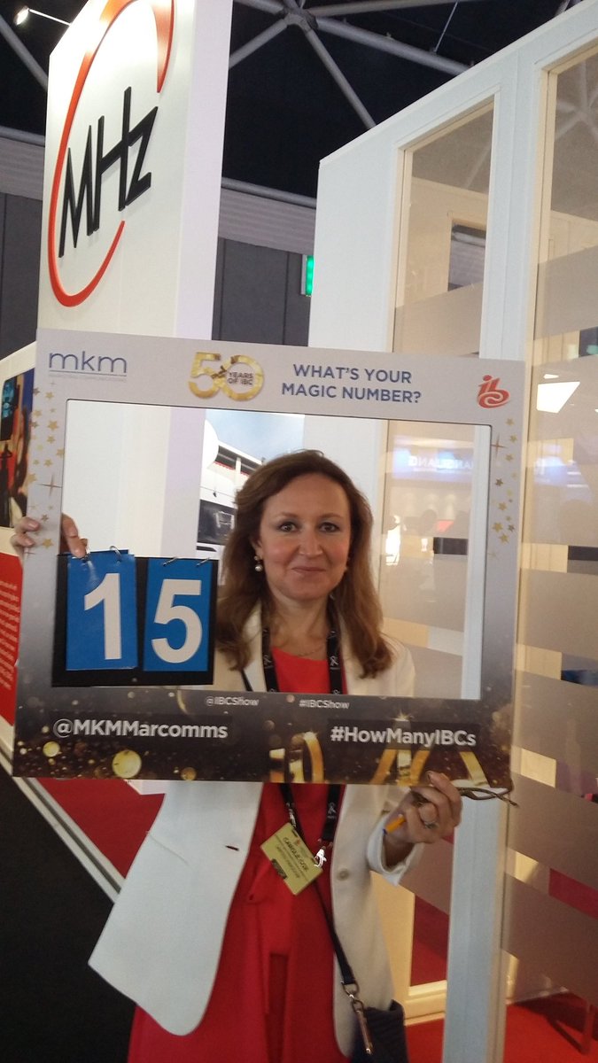 RadianceCC's tweet photo. 15 is  the  magic  number  for Carole Cox  @RadianceCC #HowManyIBCs @MKMMarcomms #IBC2017 https://t.co/vojJ4CoE7Y