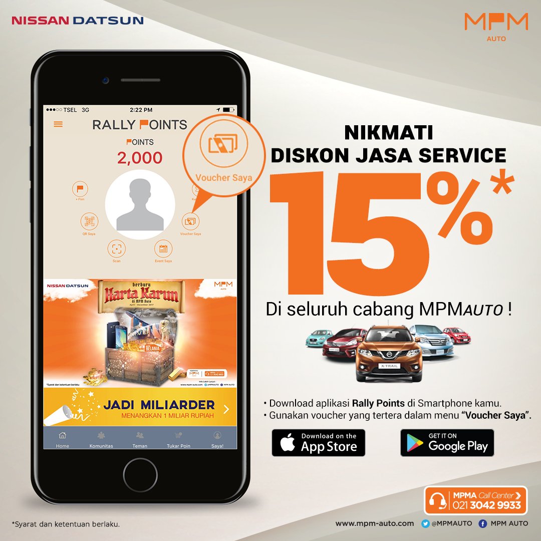 Dapatkan Langsung Diskon 15% dengan Download Aps. Rally Point Sekarang! Info lengkap klik goo.gl/cY7ZHm