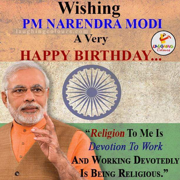 A very happy bday to honorable Prime Minister Shri Narendra Modi ji 