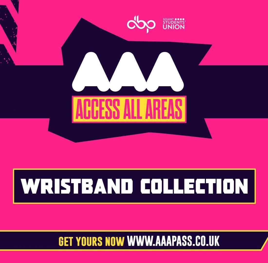 Today is the FINAL day to collect your AAA Pass before this evenings moving in party! Head to the Students Union between 2pm - 6pm.
