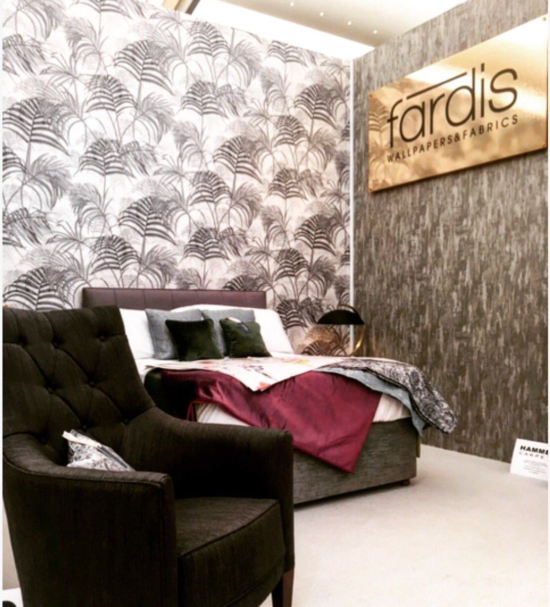 new interior design inspiration at <a href="/Muraspec/">Muraspec Wallcoverings</a> stand G33 #Decorex with <a href="/MorganSeating/">Morgan</a> <a href="/FardisInteriors/">Fardis</a> <a href="/VikaDidvaliene/">Vika Didvaliene</a>
