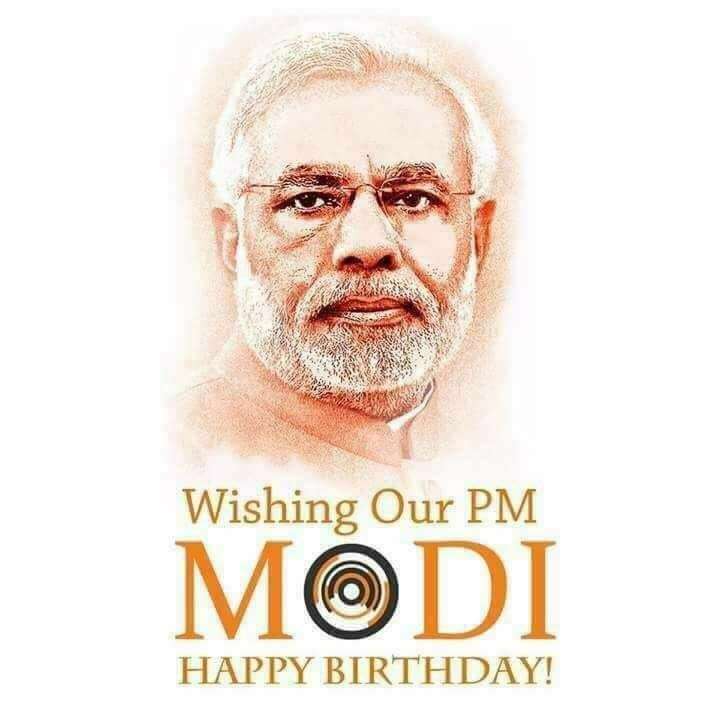 Happy birthday to our prime minister Shri NARENDRA MODI JI 