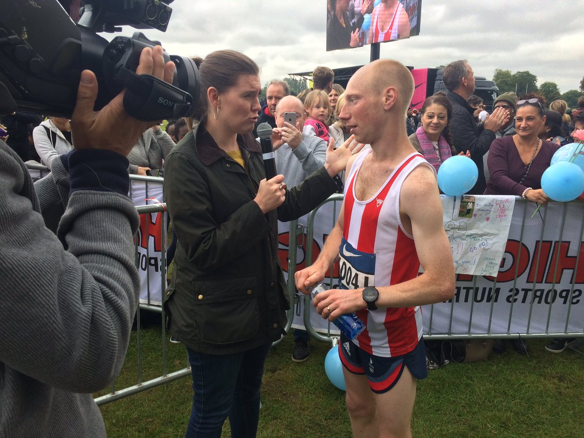 Congrats to Daniel Baker for winning today's marathon with a time of 2:48:24! #runrichmond