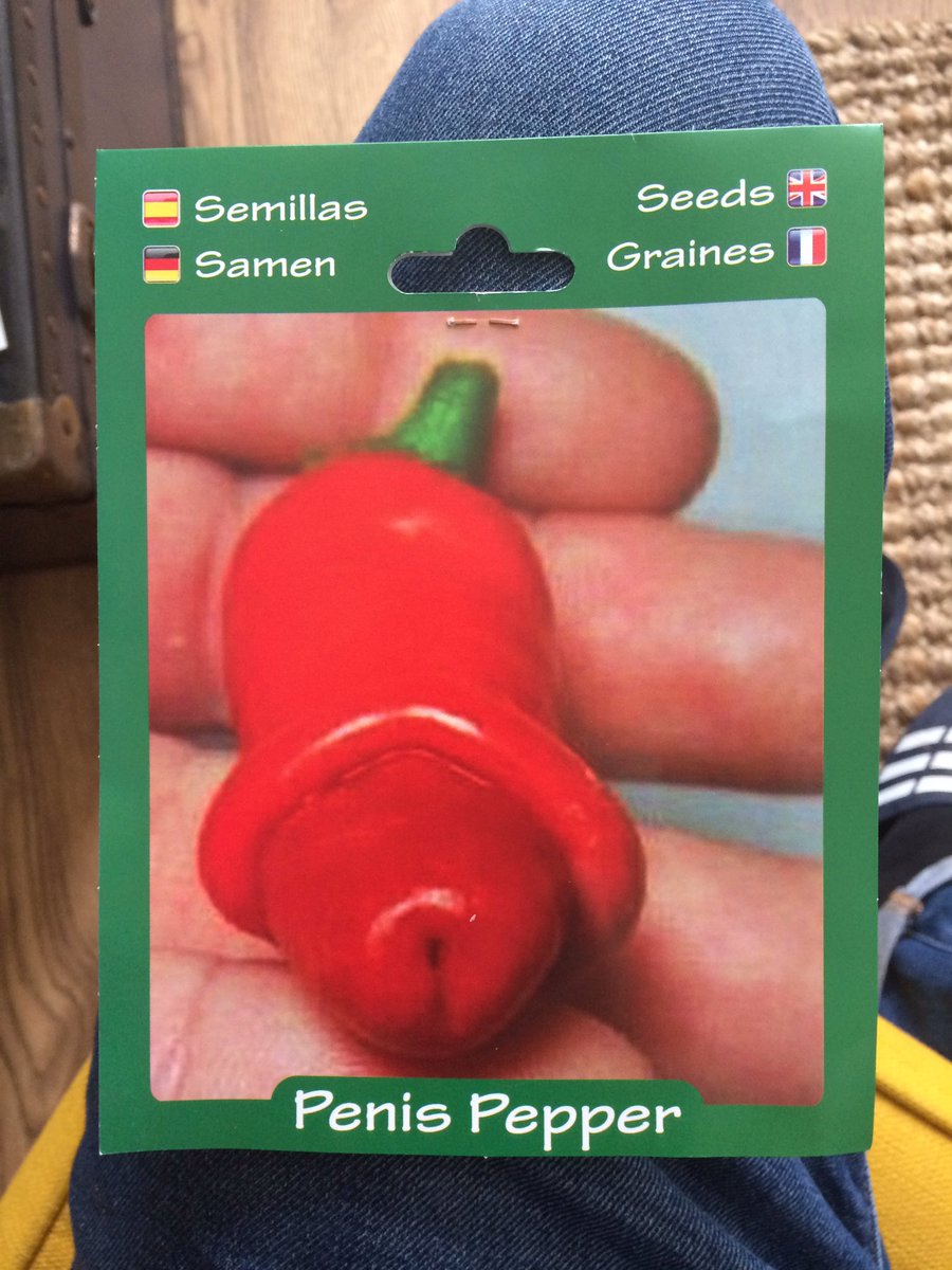 Looking forward to growing and eating a pickled penis pepper. 😂 Best holiday gift ever.