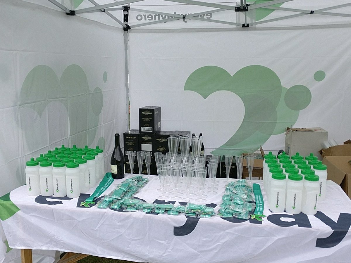 We're ready for you <a href="/RichmondRunFest/">Richmond RUN-FEST</a> runners. Come and say hi for your prosecco and exclusive Everydayhero medal #runrichmomd #runfest