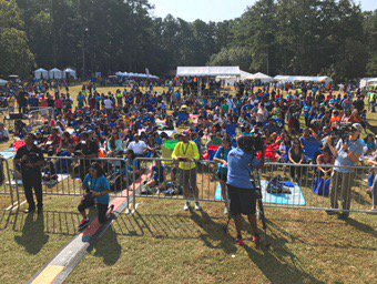 CraigLucie's tweet photo. #walkforafuture great crowd! https://t.co/8ePcXciAYz
