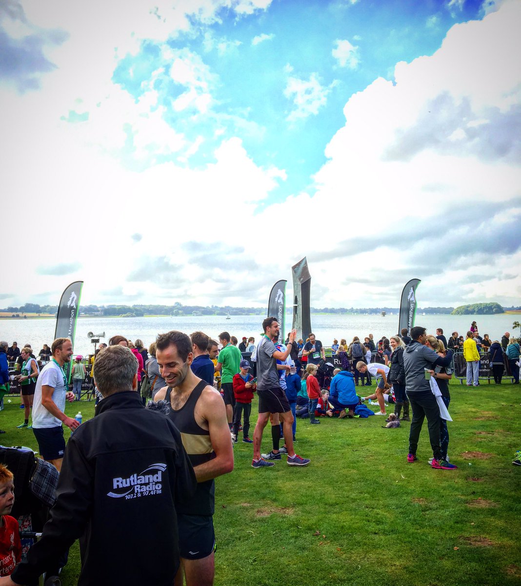 Super support from the crowds at today's <a href="/RutlandMarathon/">The Rutland Marathon</a> Amazing effort by all. Thank you to <a href="/rutland_radio/">Rutland Radio</a> Rob for coming along too