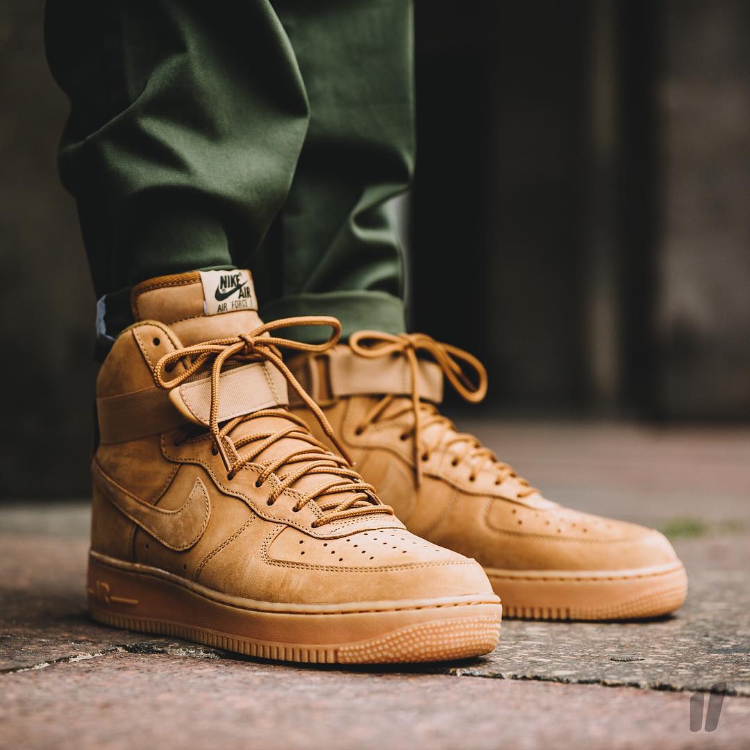 nike air force 1 high flax 2017