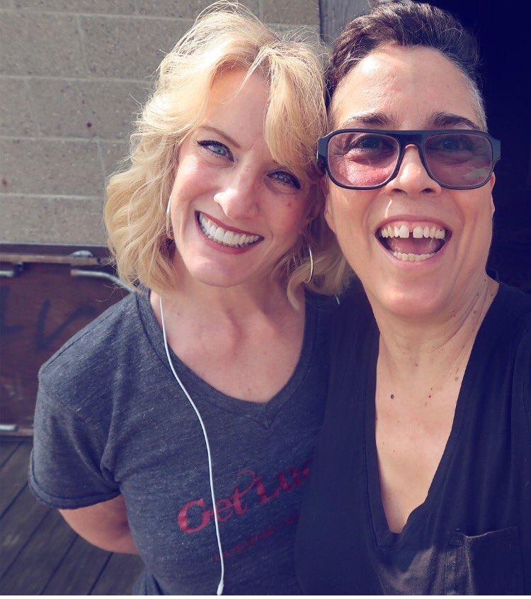 MargaGomez's tweet photo. #queercomedians @szwest1 and @MargaGomez at @ohiolesbianfest Right now! https://t.co/xQQeWh4Iwk