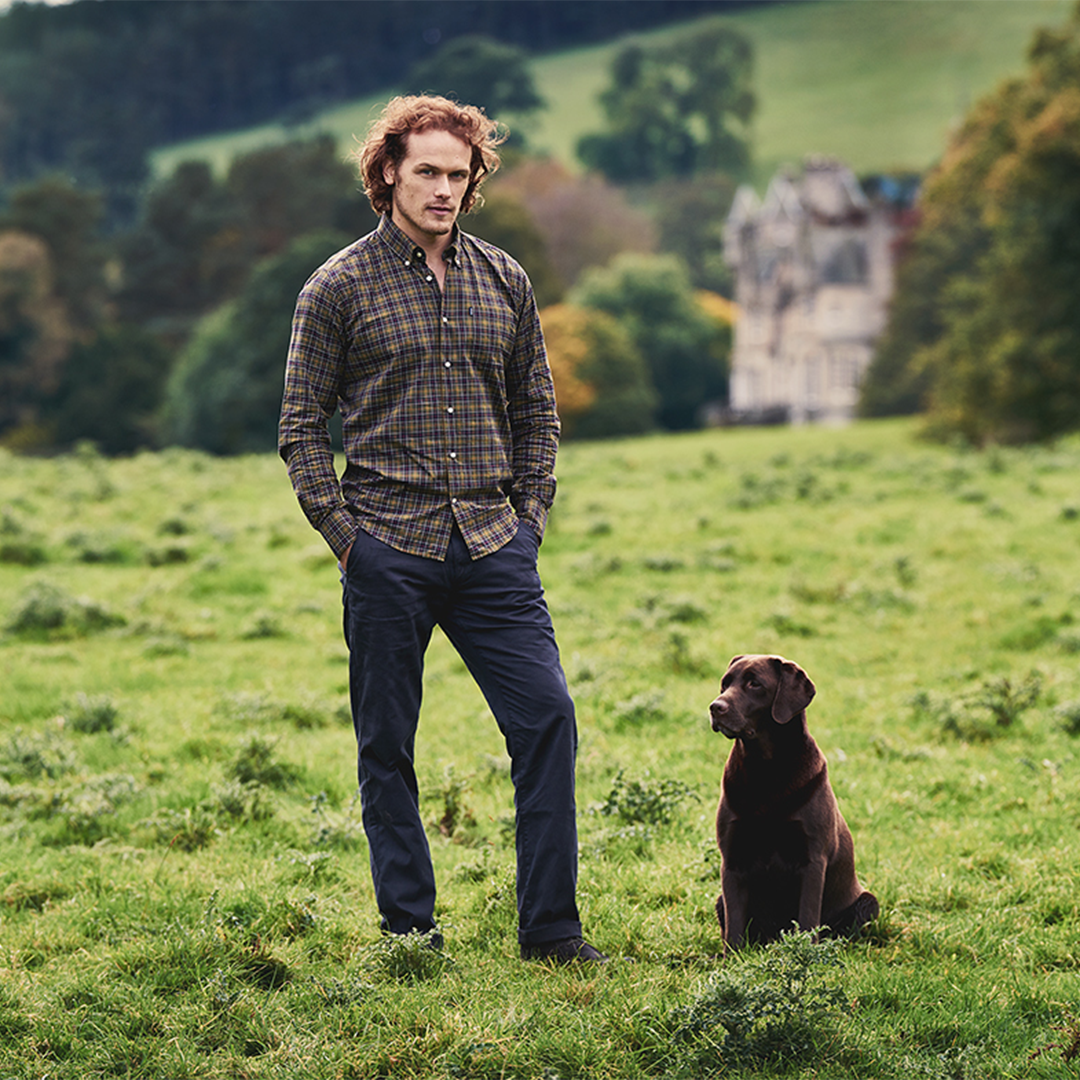 sam heughan for barbour