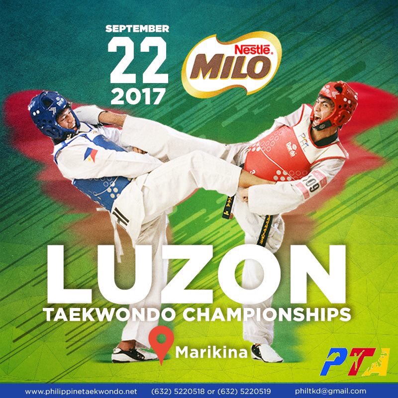 TaekwondoPH's tweet photo. Mark your calendars!
Milo South Luzon Taekwondo Championships will be on September 22, 2017, Marikina.
#tkdPH #taekwondo #tkdPH https://t.co/Nd7SXDPGXJ