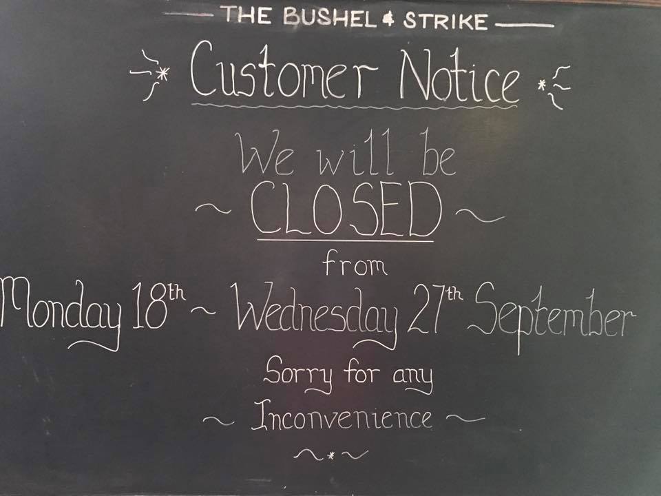TheBushel's tweet photo. Due to the pub being closed for a week the ales will be reduced to £1.00 per pint for today only.... until the keg runs out! Closing at 10pm https://t.co/hiBj1hrMuw