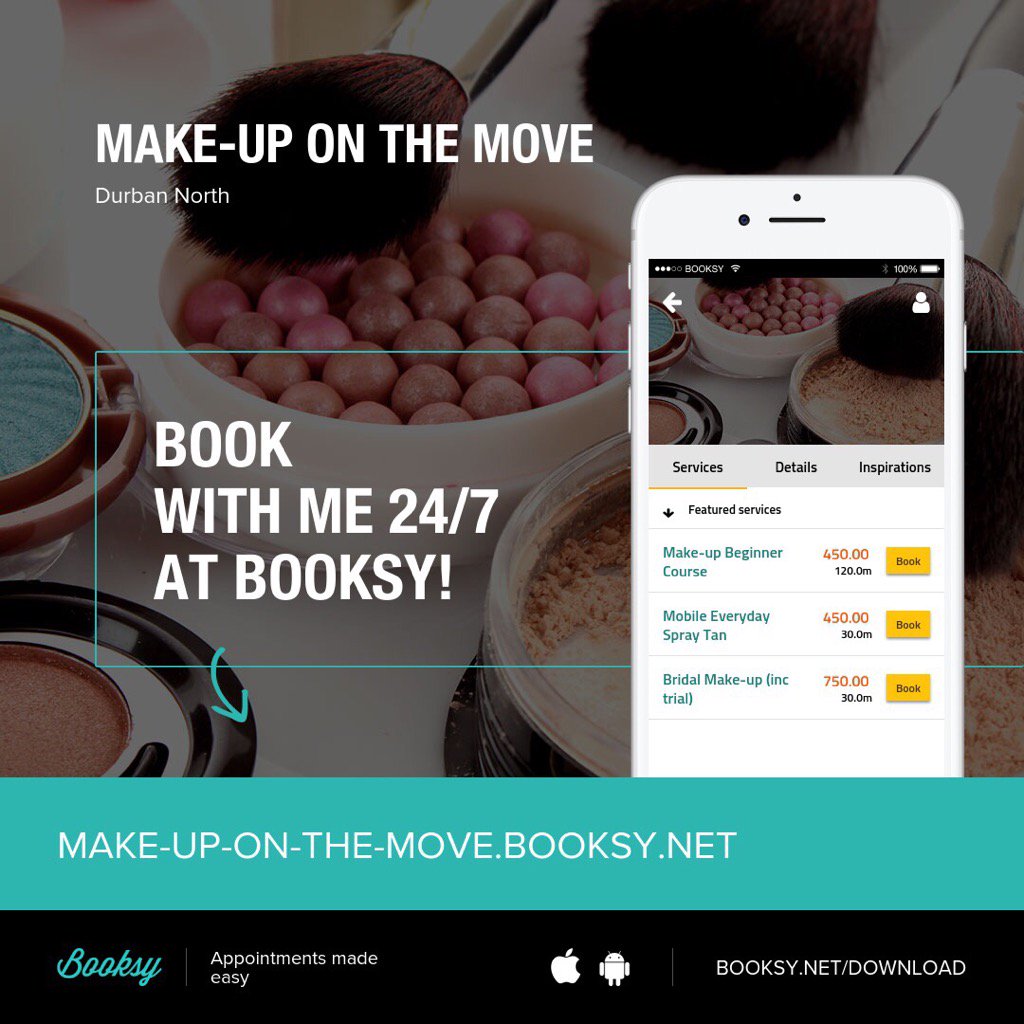 chants80's tweet photo. All bookings for make-up, make-up workshops and LSR mobile spray tanning now available on the Booksy app! https://t.co/73NsiB019r