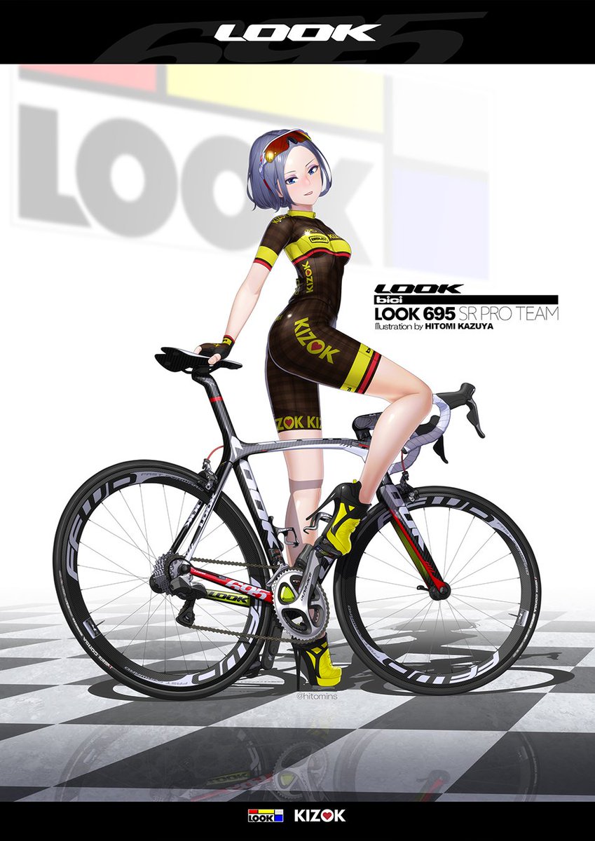 ヒトミン Look695sr Proteam I様よりご依頼のイラスト納品しました 至宝695は流石の美しさで 描く機会をいただいてとても幸せであります 縁を繋いでくれるフレームということで どこか不思議な魅力があるようです ﾟワﾟ Look 自転車貴族 ロード