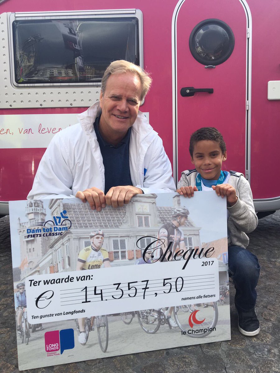 Fantastisch! Meer dan €14.000 bij elkaar gefietst voor onderzoek naar #astma bij kinderen #happylungs #DamtotDamFietsClassic #