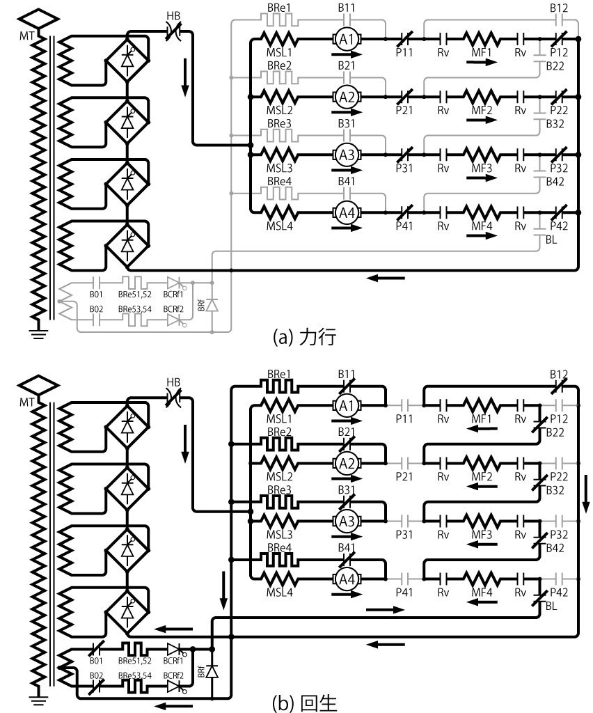 JNR ED78 main circuit operation