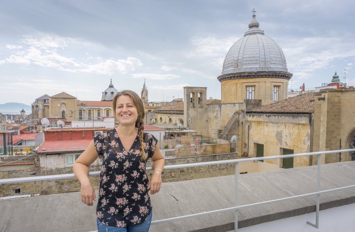 goodmorningblog's tweet photo. Yesterday on the rooftop of @Museo_MADRE... Naples, you've got my heart! 💛 #naplestoday [Anzeige/Advertisement] https://t.co/4BXseBiHjx