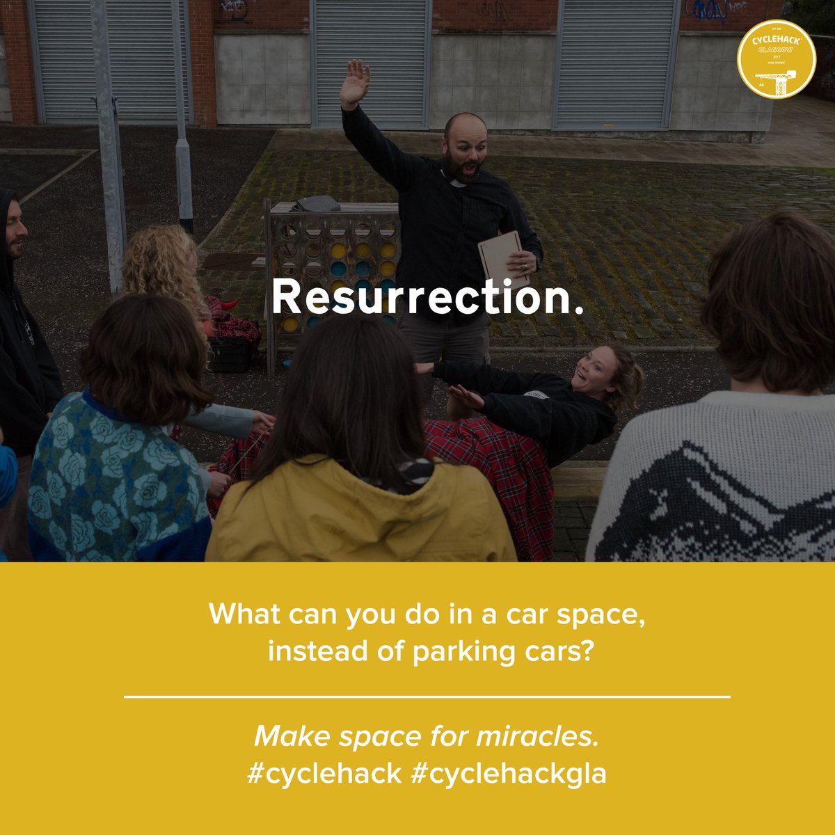 cyclehackgla's tweet image. Cycling is great cardio &amp;amp; has been proven to increase your chances of survival in the zombie apocalypse #Makespacefor the undead. #CycleHack