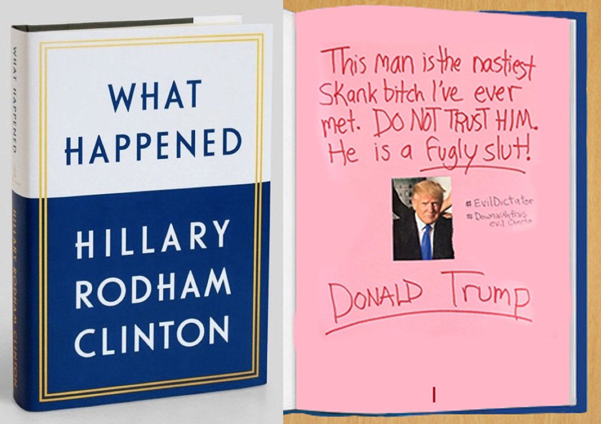 ArchRose90's tweet photo. Just purchased #HillarysBook, wasn't expecting to see this inside. https://t.co/bJkwdzBYeq