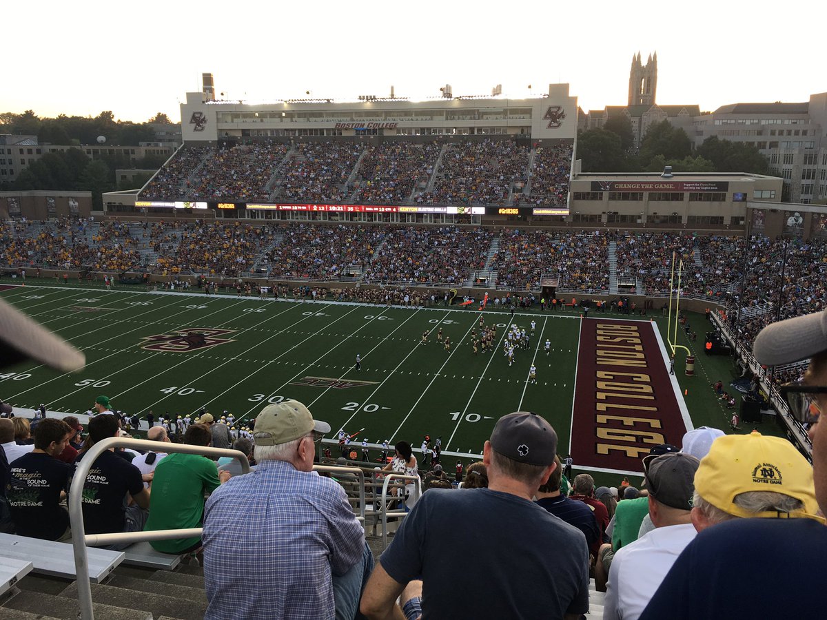 NDClubNH's tweet photo. Slow start but a good win by the Irish over the always scrappy Eagles. With 50 ND Club of NH fans in attendance. https://t.co/Y4XDhHKpJO