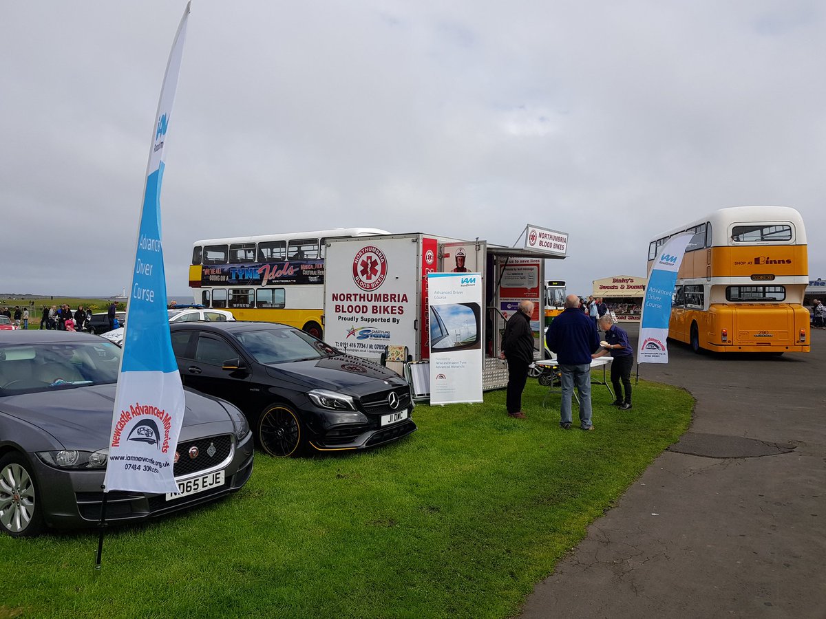 NewcastleIAM's tweet photo. We've been at the Whitley Bay Motor show with @NorthumbriaBB talking about advanced driving and the @IAMRoadSmart course. https://t.co/h3z5nGG8df